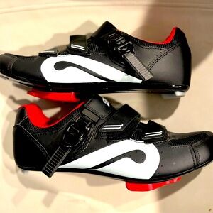 COPY - Peloton Biking Cycling Shoes Black Red Indoor Bike W/ Strap EU 43 Clean …